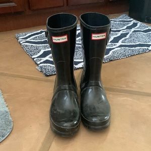 Hunter Boots - short gloss - size 8F